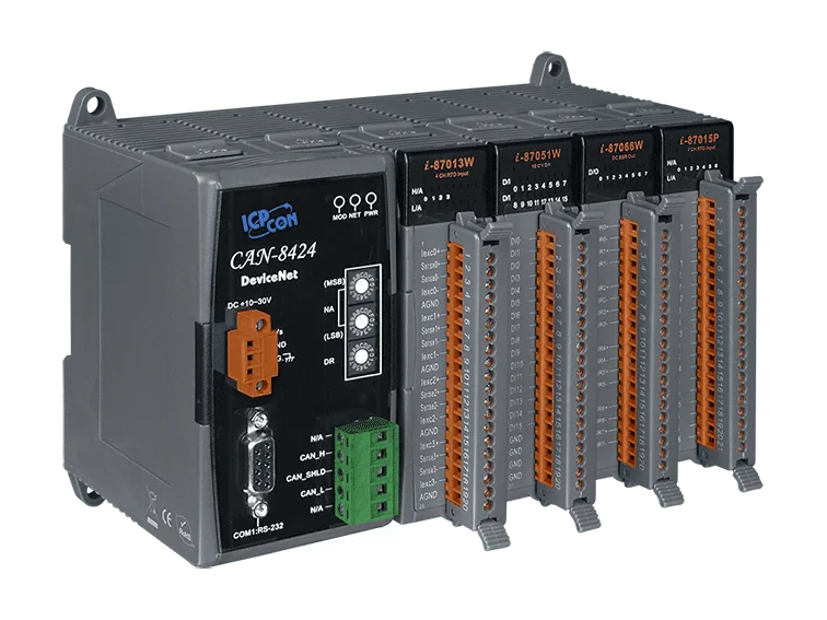 CAN-8424-G DeviceNet Remote I/O Unit, 4 I/O Slots