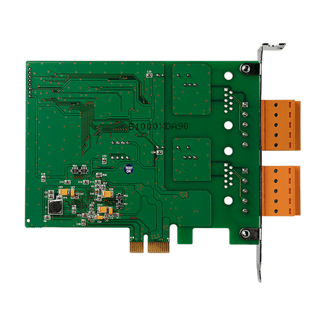 PEX-CAN200i-T 2-Port Isolated CAN Bus PCI Express Card, 5-pin Screw Terminal