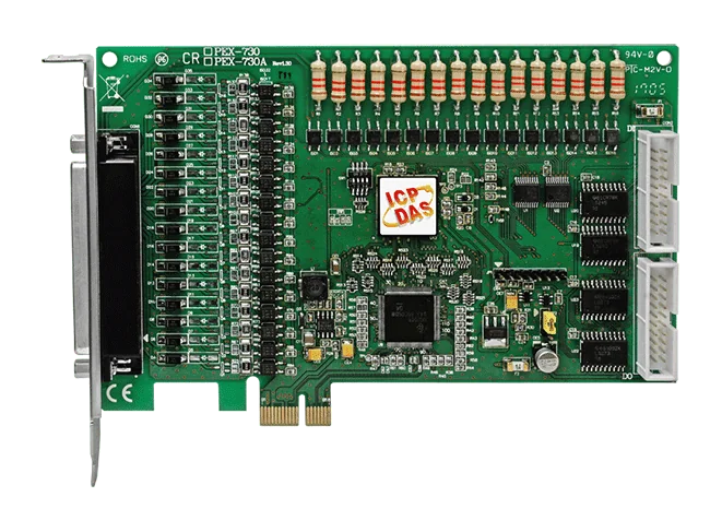 PEX-730A PCI Express DAQ Board, 32-ch Isolated DI and 32-ch PNP DO