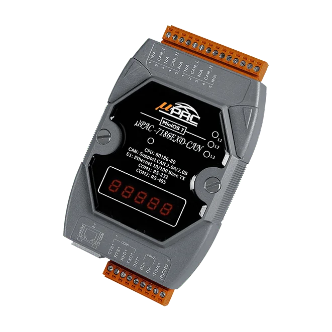 uPAC-7186EXD-CAN-G CAN Programmable Controller, Ethernet and Serial Ports
