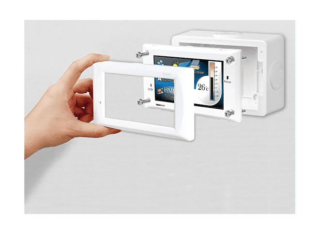EWB-T43F External Wall Mounting Box for 4.3-inch Unit, Plastic