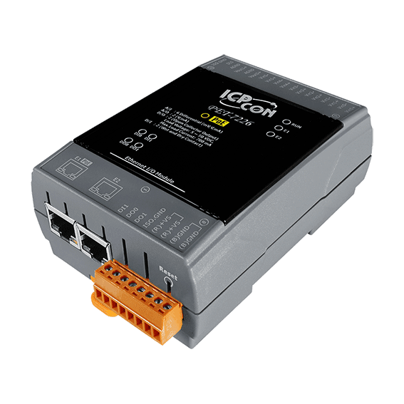 PET-7226 PoE Ethernet I/O Module, 6-ch AI, 2-ch AO, 2-ch DI, 2-ch DO