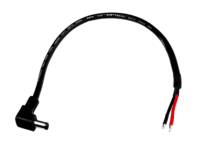 CA-002 DC jack to 2-wire Power Cable, 30cm