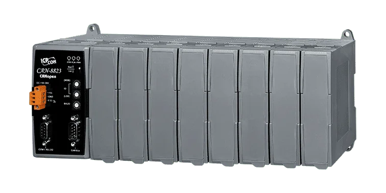 CAN-8823-G CANopen Remote I/O Unit with 8 I/O Expansion Slots