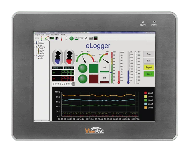 VP-4231-CE7 10.4" WinCE ViewPAC with Cortex-A8 CPU and 3 I/O Slots