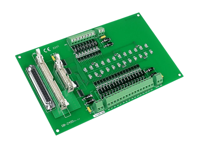 DB-24OD/DIN 24-ch Open-Drain Digital Output Daughter Board, DIN-rail