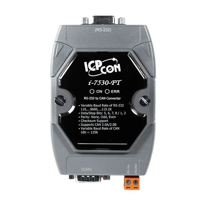 I-7530-FT-G Intelligent RS-232 to CAN Converter, Low Speed Fault Tolerant