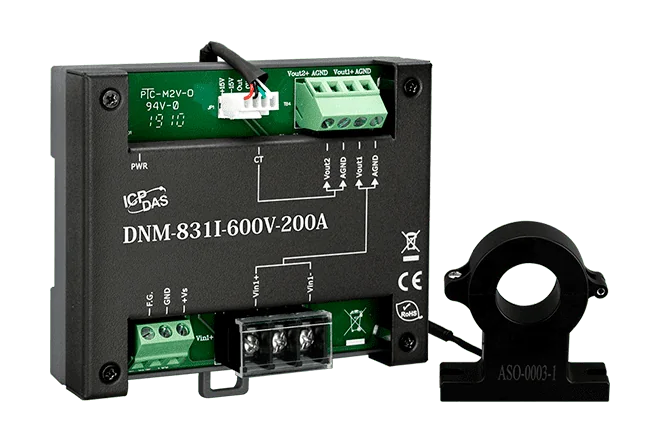 DNM-831I-600V-200A Voltage Attenuator & Current Transformer, ±600 V / ±200 A