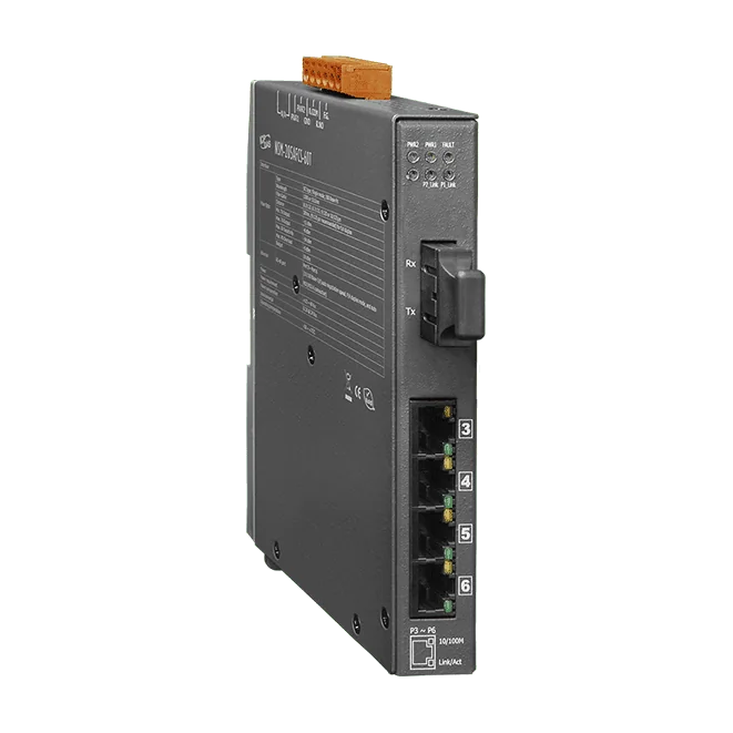 NSM-205AFCS-60T Unmanaged Fiber Ethernet Switch, 4-Port + 1 x 100Base-FX SC