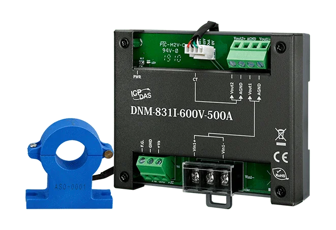 DNM-831I-600V-500A Voltage Attenuator and Current Transformer, 600 V / 500 A