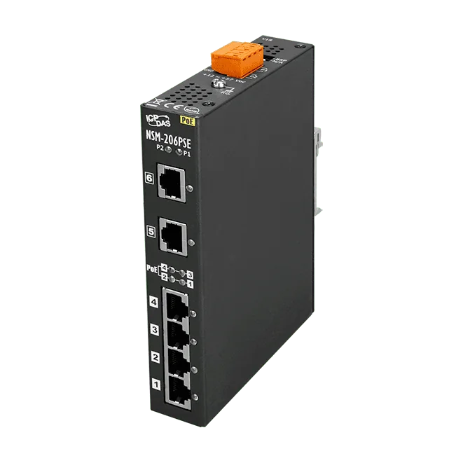 NSM-206PSE PoE PSE Ethernet Switch, 6-port Unmanaged 10/100 Mbps