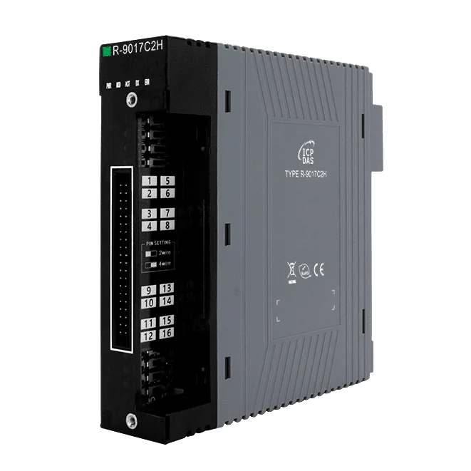 R-9017C2H 16-ch 4~20mA Analog Input Module with HART Master, Redundant
