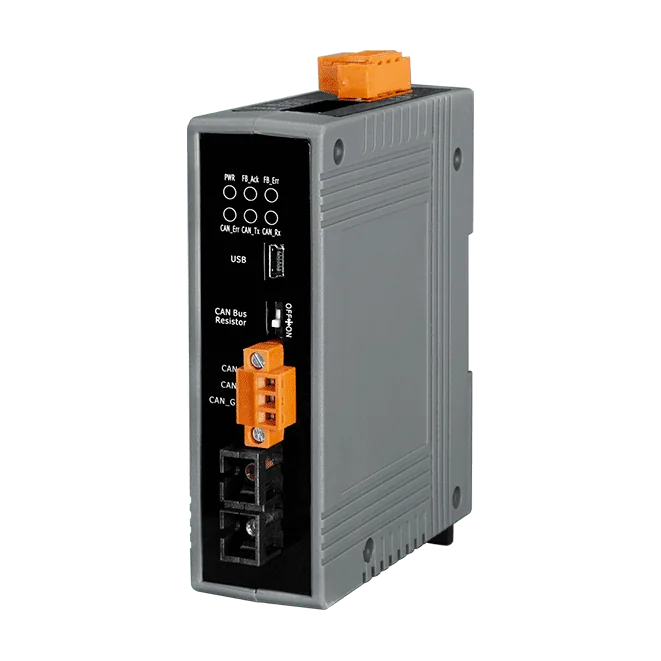 I-2533CS-FD CAN/CAN FD to Single-mode Fibre Bridge, 30 km, SC Connector