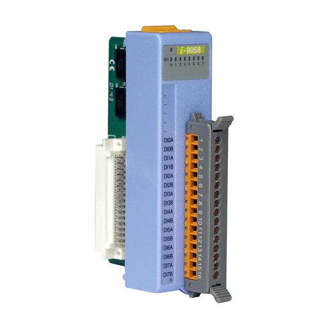I-8058 8-ch Isolated AC Digital Input Module (80~250 VAC), Blue Cover