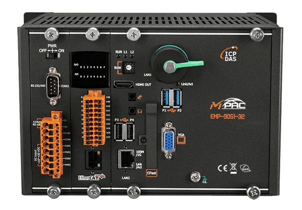 EMP-9051-32 EtherCAT Master PAC, 32-axis Motion Control, Win10 IoT
