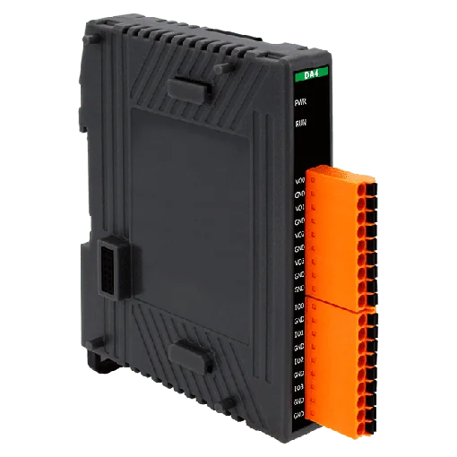 EC4-DA4 EtherCAT SubDevice Slim Module, 4-ch Isolated 12-bit Analog Output