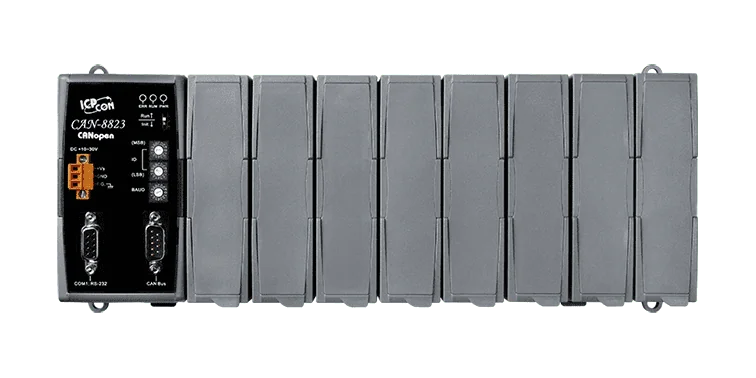 CAN-8823-G CANopen Remote I/O Unit with 8 I/O Expansion Slots