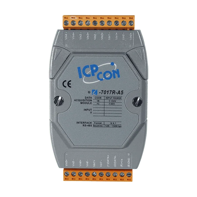 I-7017R-A5-G 8-ch High Voltage AI Module, ±50 V / ±150 V, DCON RS-485