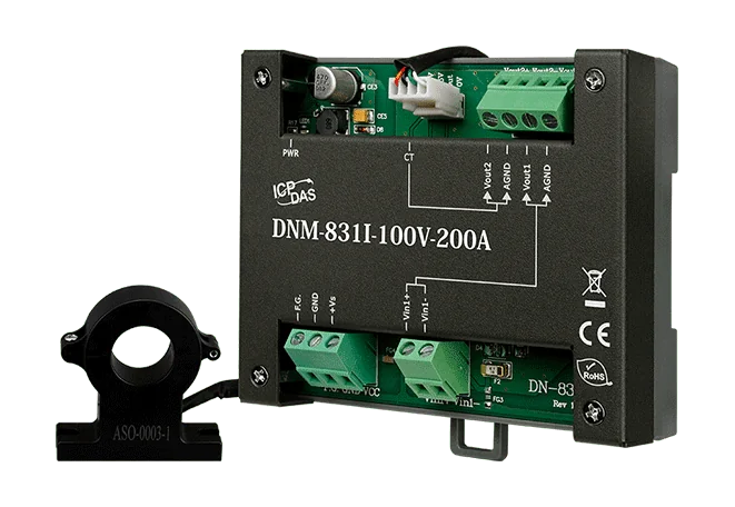 DNM-831I-100V-200A Voltage Attenuator and Current Transformer, ±100 V / ±200 A
