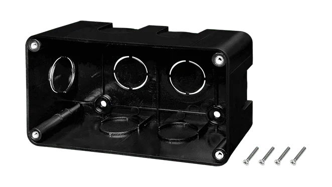 OB140FP 4.3-inch Plastic Outlet Mounting Box with Captive Lid Screws