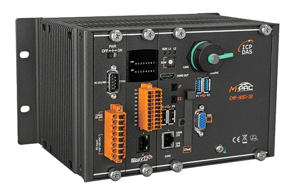 EMP-9051-32 EtherCAT Master PAC, 32-axis Motion Control, Win10 IoT