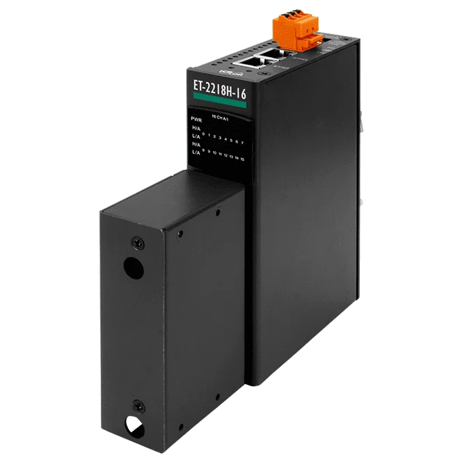 ET-2218H-16/S1 Ethernet I/O Module with 2-port Ethernet Switch, 16-ch High Speed Thermocouple Input, 100 S/s