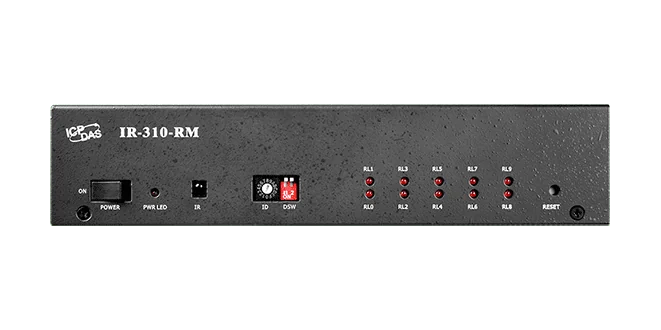 IR-310-RM IR-Controlled 10-Channel High Power Relay Module, Modbus RTU