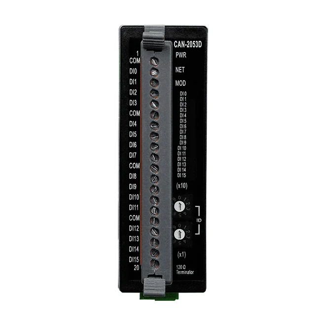 CAN-2053D DeviceNet Slave Module, 16-ch Isolated Wet Digital Input