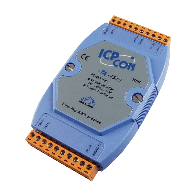 I-7513 RS-485 Active Star Wiring Hub, 3-ch Isolated Repeater