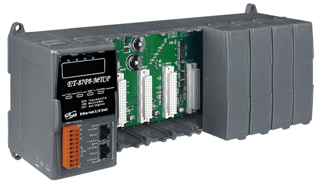 ET-87P8-MTCP Modbus TCP Ethernet I/O Expansion Unit, 8-Slot for I-87K Modules