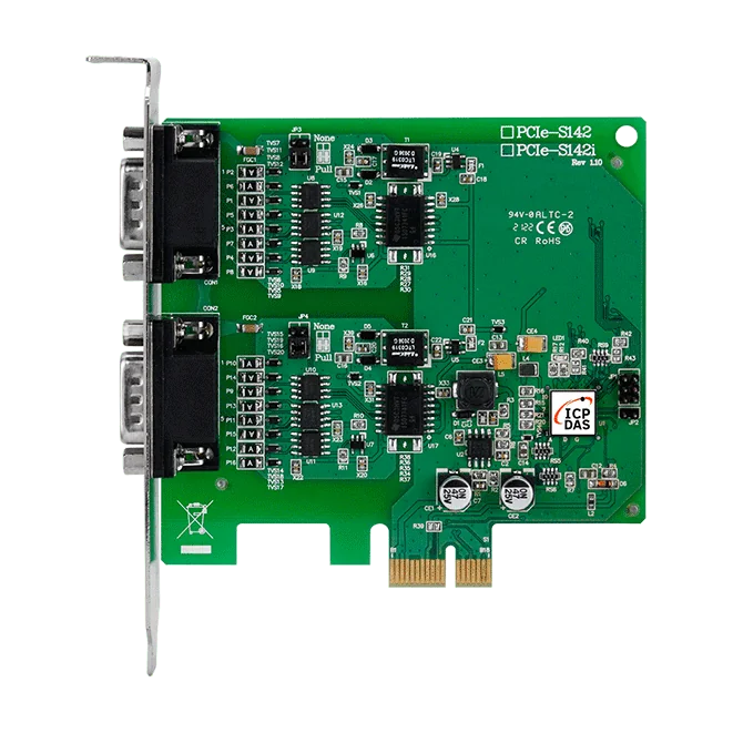 PCIe-S142i PCI Express Serial Board, 2 Isolated RS-422/485 Ports