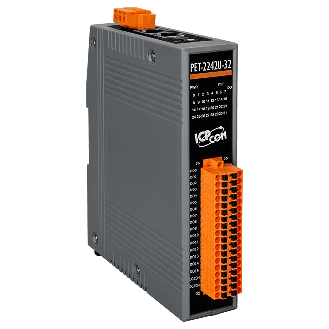 PET-2242U-32 PoE I/O Module, 32-ch Digital Output (Sink/Source)