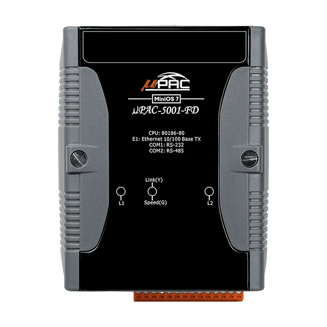 uPAC-5001-FD Ethernet PAC with MiniOS7 and 256 MB NAND Flash
