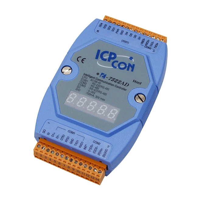I-7522AD Addressable RS-485 to Serial Converter with 5 DI and 5 DO