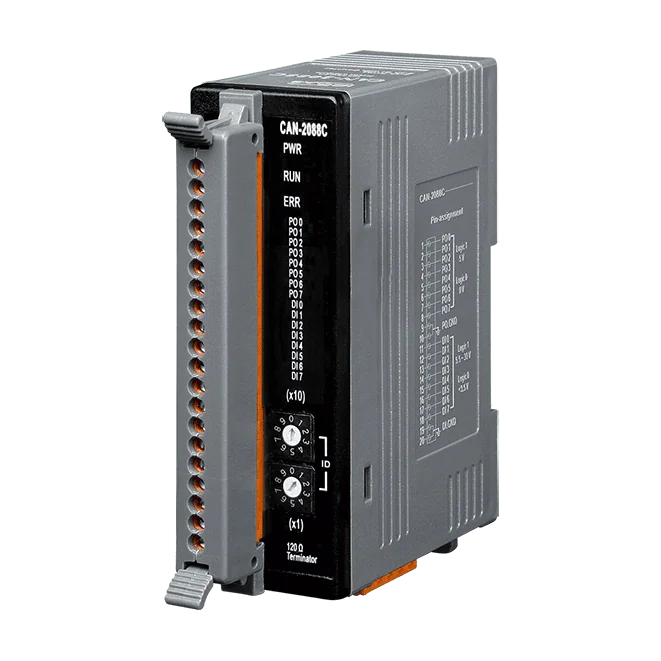 CAN-2088C CANopen Slave I/O Module, 8-ch PWM Output, 8-ch Counter Input