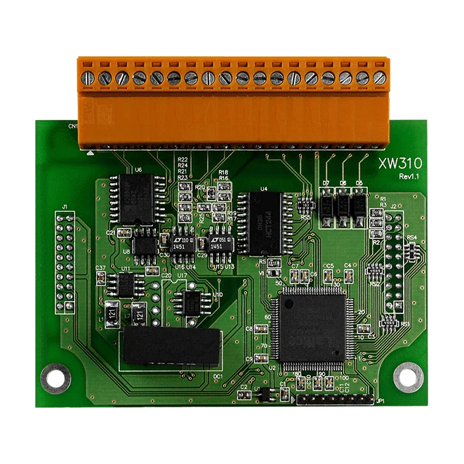 XW310 XW-Board, 4-ch Voltage Input, 2-ch Voltage Output, 3-ch DI/DO