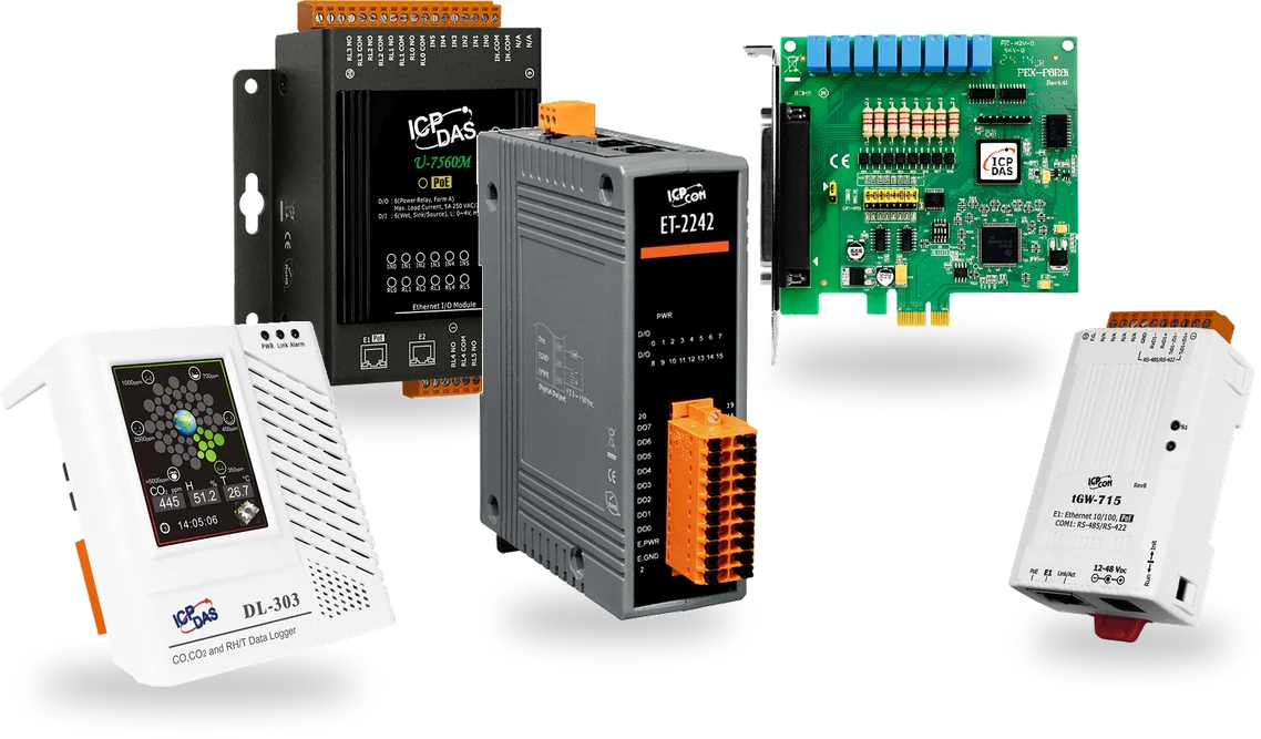 ICP DAS I/O modules, gateways and data acquisition boards